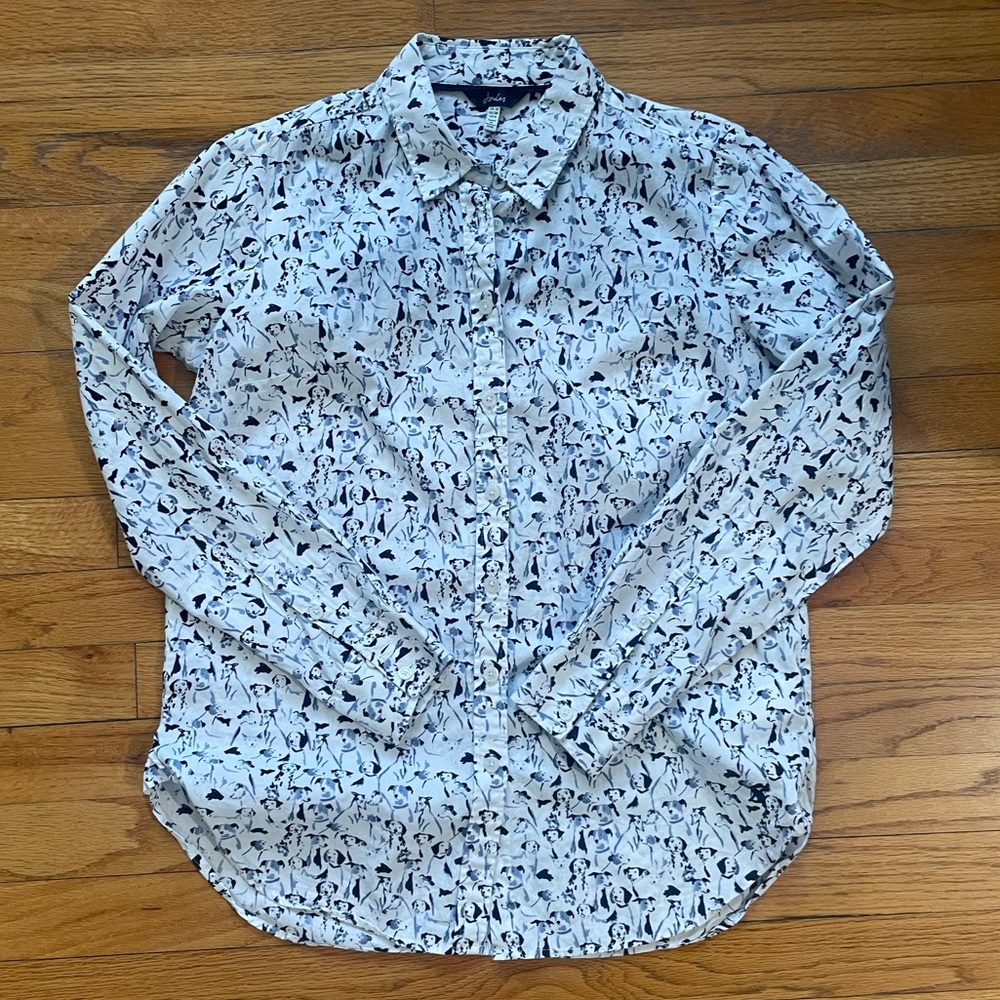 Joules Dog Pattern Shirt, Size 6